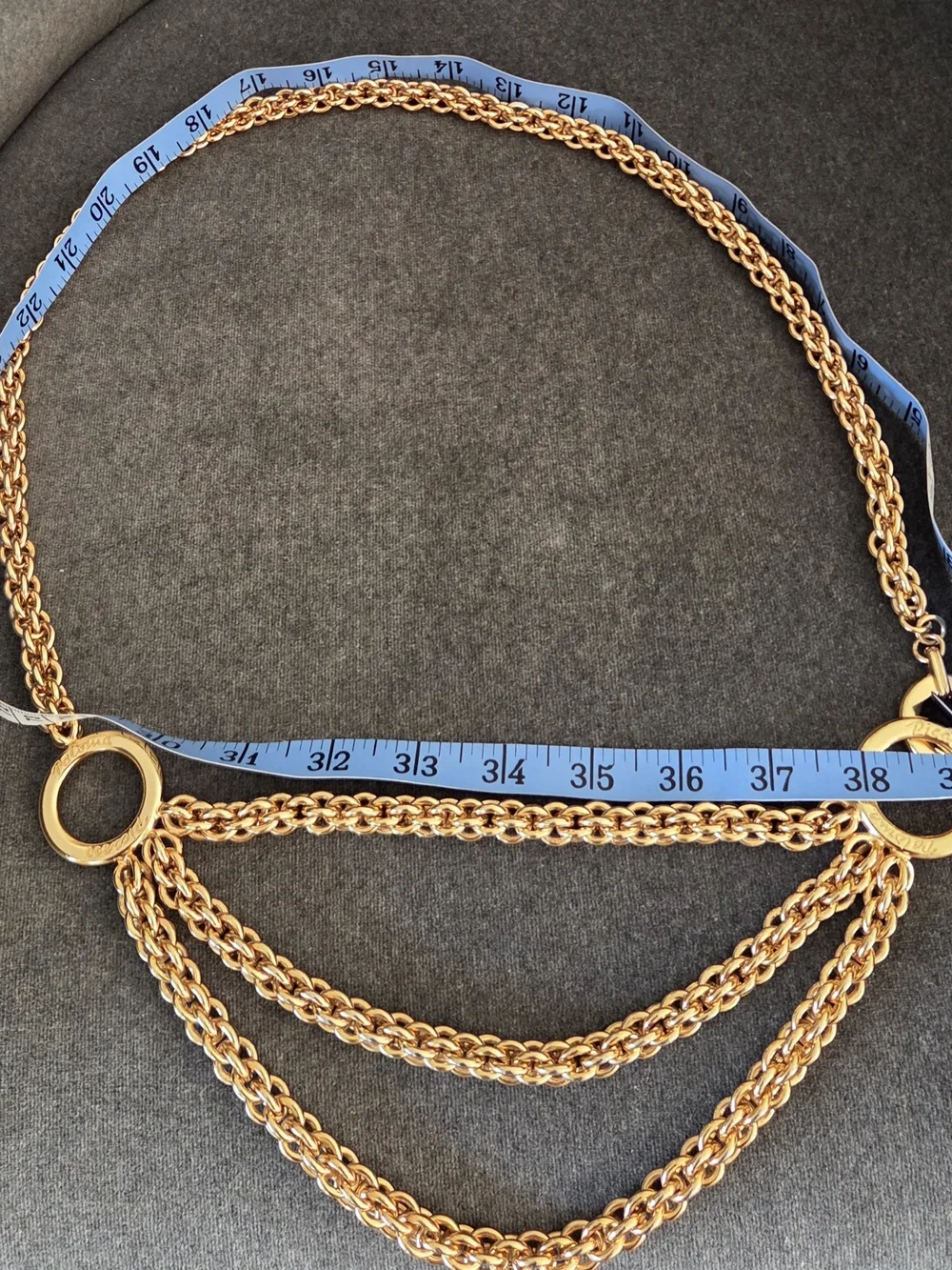 Paloma Picasso Gilt Tier Chain Belt
